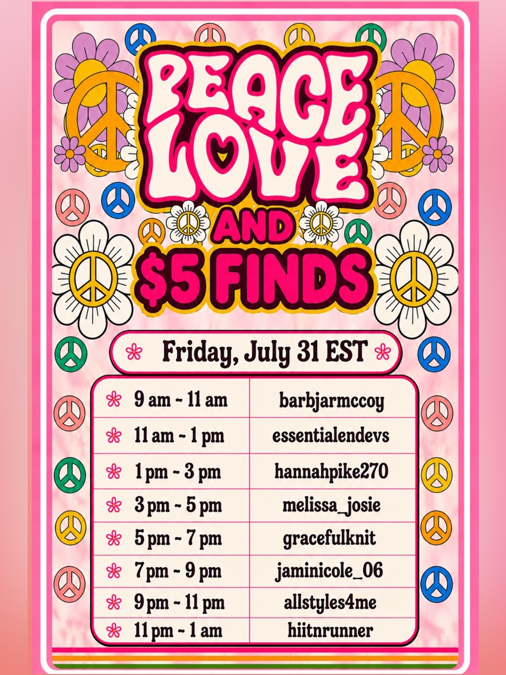 8/11 Peace Love and $5 Finds Raid Train - Picture 2 of 2